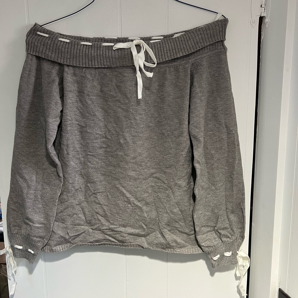 Off the shoulder sweater